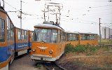 Am 19.08.1996 steht an der Wohnsiedlung Ilijanzi der Tw 178 des Typs T8M-730 (Sofia 70) neben dem Tw 900, der f�r uns die Sonderfahrt machte.